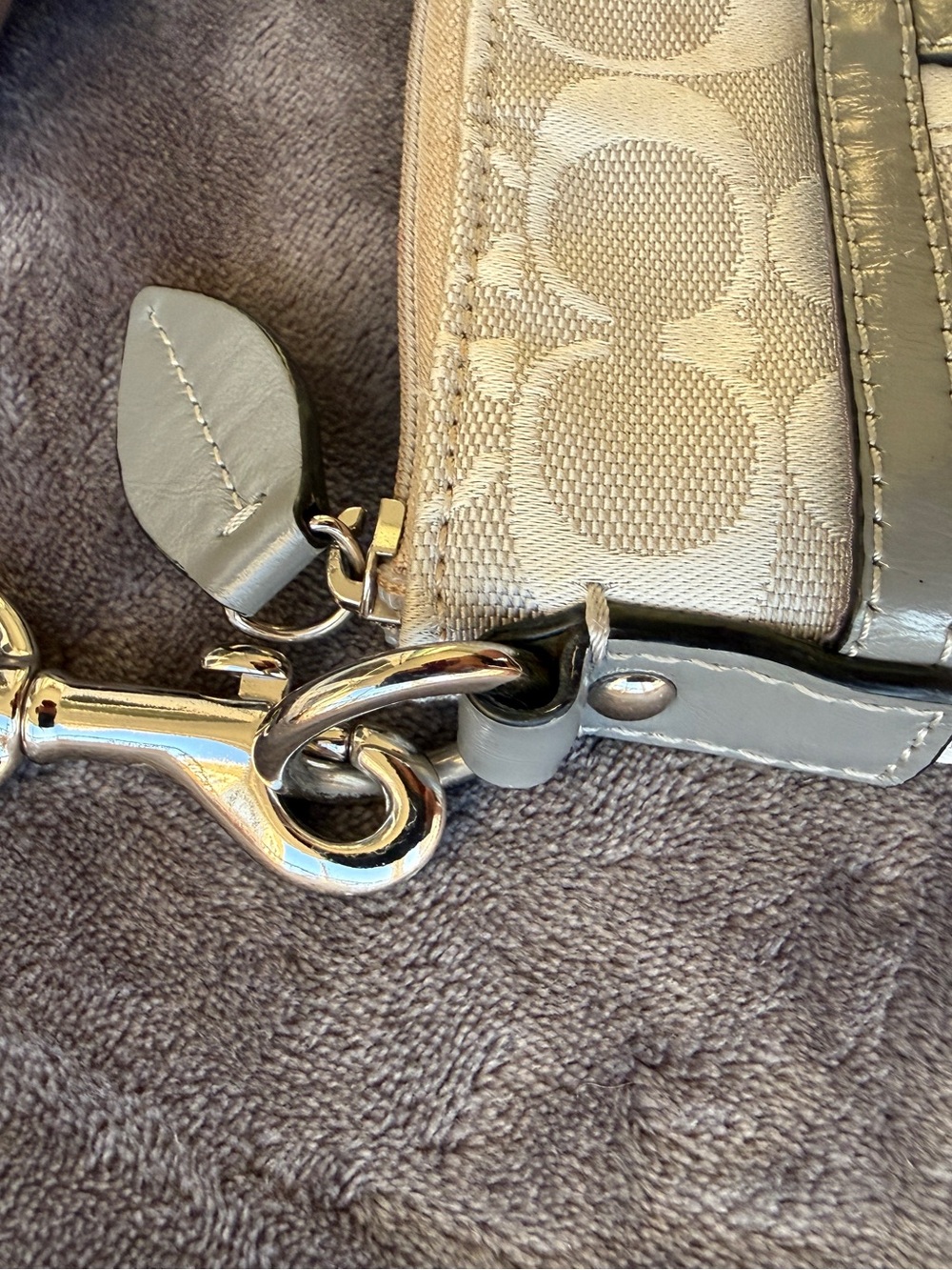 Coach Gray Crossbody with Signature 'C' Print - Picture 7 of 10